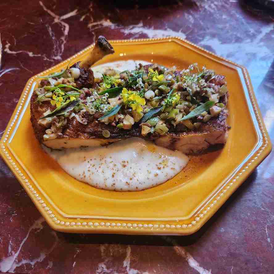 The Roasted Farm Chicken dish at Maison Passerelle. Photo by Sora Vernikoff
