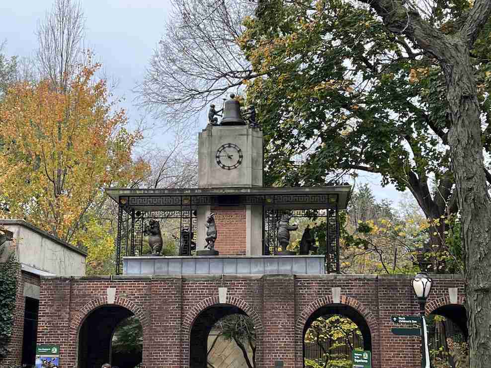 The clock at New York City's Central Park Zoo. Photo by Edward Kliszus