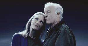Reed Birney as George and Lisa Emery as Em in Lunar Eclipse at the Irene Diamond Stage in NYC. Courtesy 2st.com