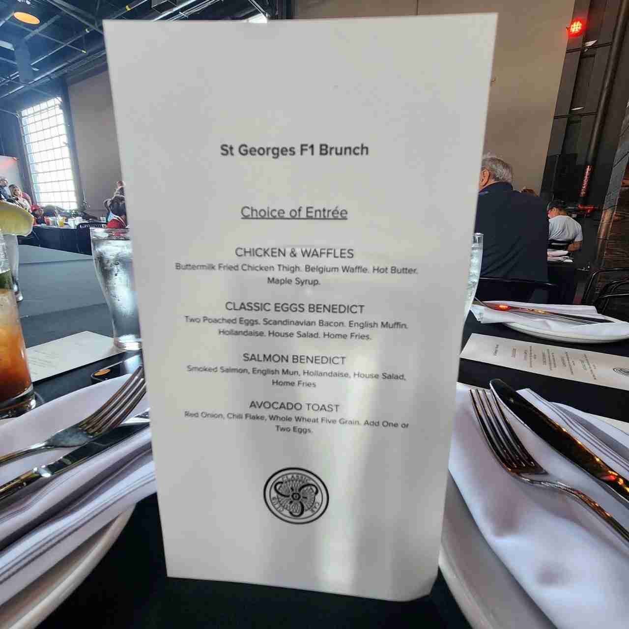 Brunch Menu at the Classic Car Club at Pier 76. Photo by Sora Vernikoff