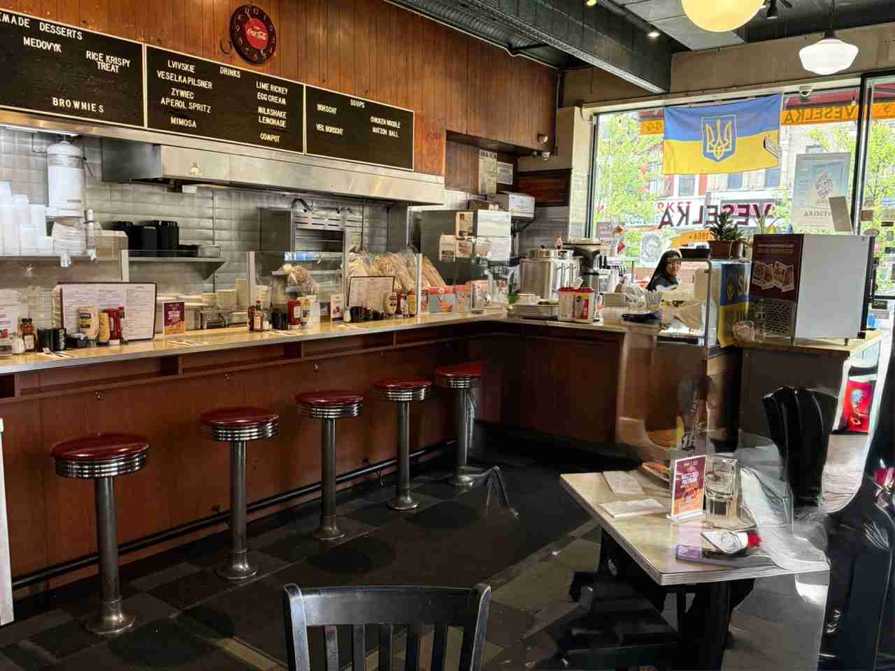 Counter Seating at Veselka. Photo by Valérie Blanchard