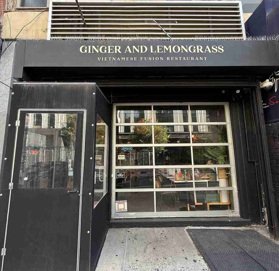 Entrance to the Ginger and Lemongrass Vietnamese Fusion Restaurant. Photo by Valerie Blanchard