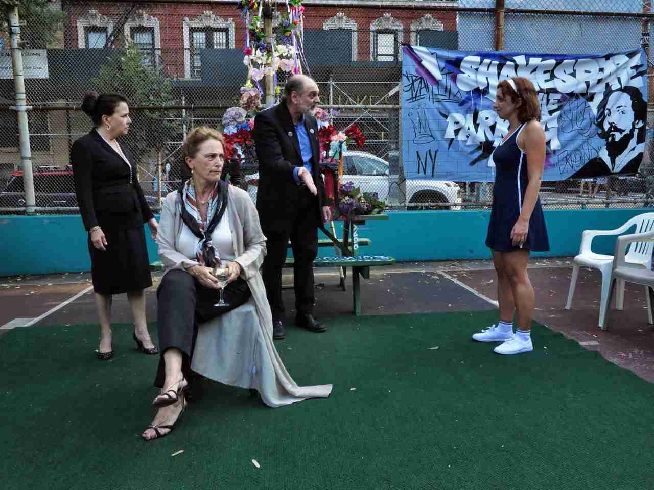 L-R:  Lizabeth Allen, Una Clancy, Davie Marantz, Miranda Reilly. Photo by Jonathan Slaff.