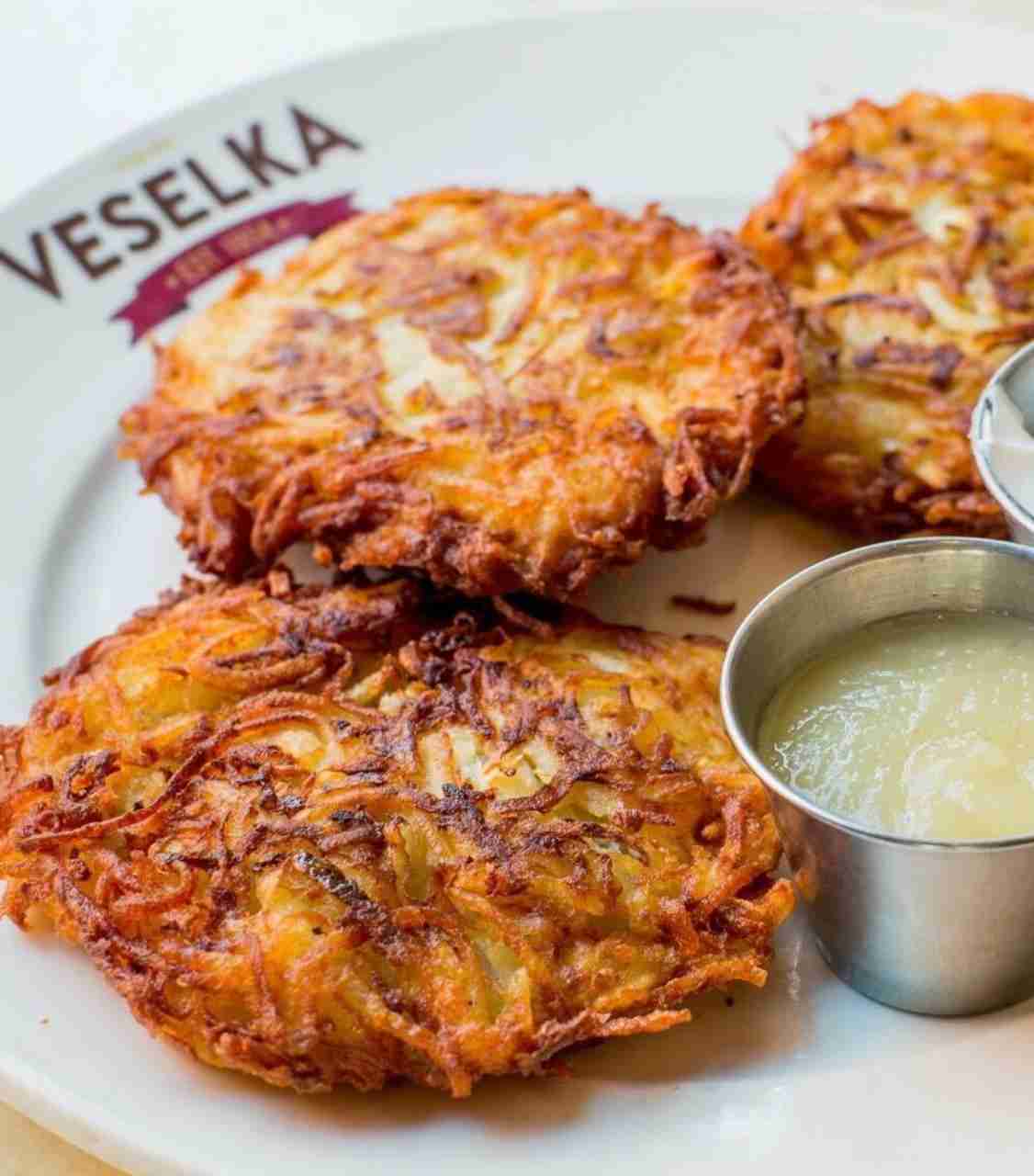 Potato Pancakes at Veselka. Courtesy @veselkanyc on Instagram