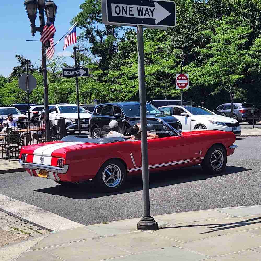 Vintage Convertible Mustang in Scarsdale. Photo by Sora Vernikoff