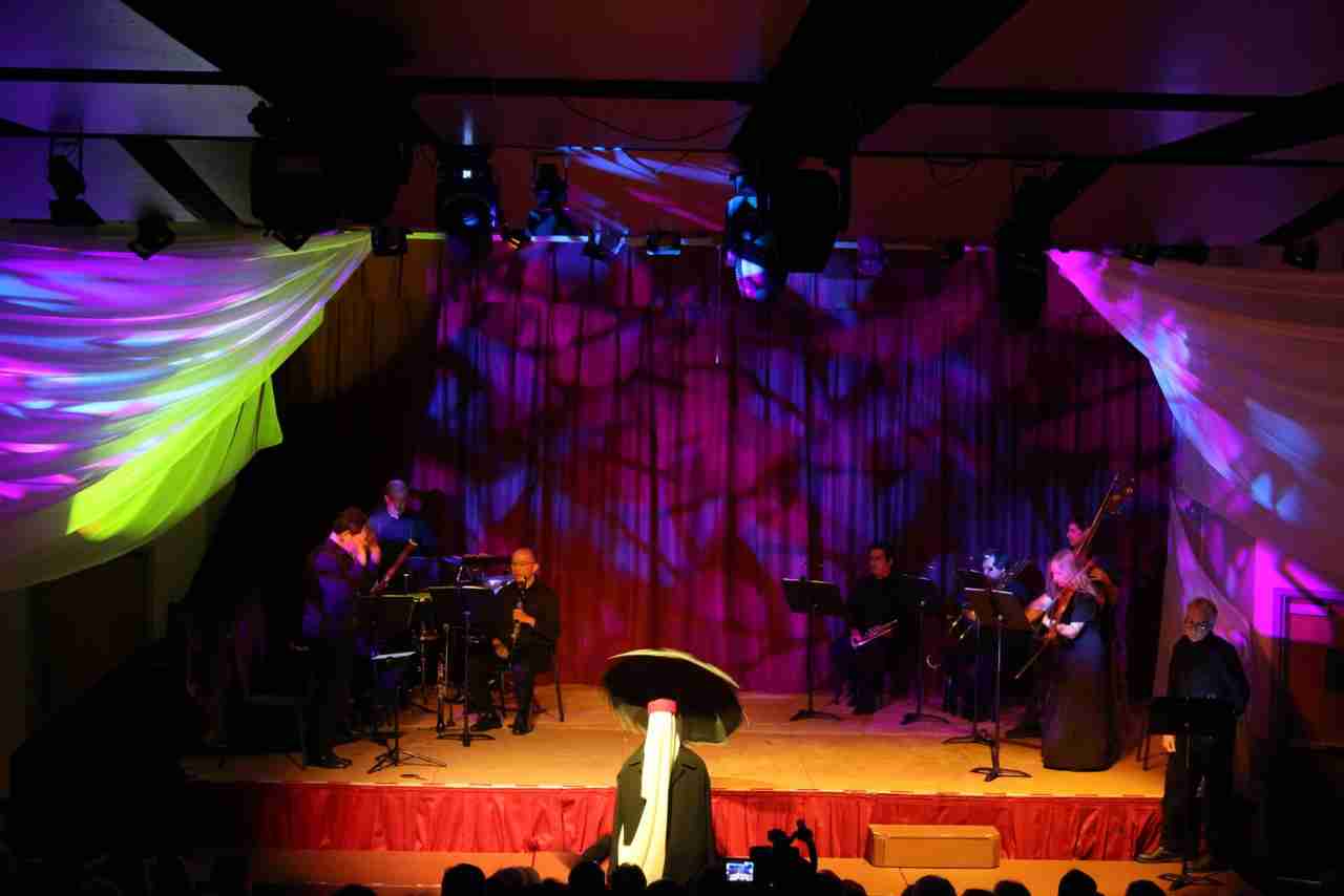 A scene from A Soldier's Tale performed by the Park Avenue Chamber Symphony. Photo by Adam Bundy Photography
