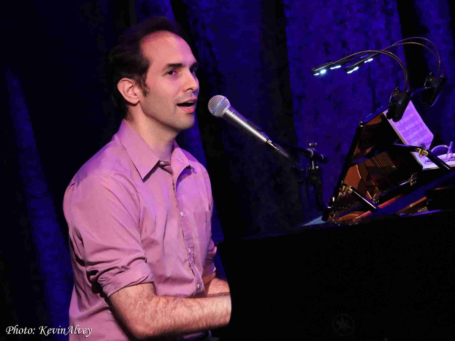 Ben Boecher Center Stage at Jim Caruso's Cast Party at Birdland Jazz NYC. Photo by Kevin Alvey