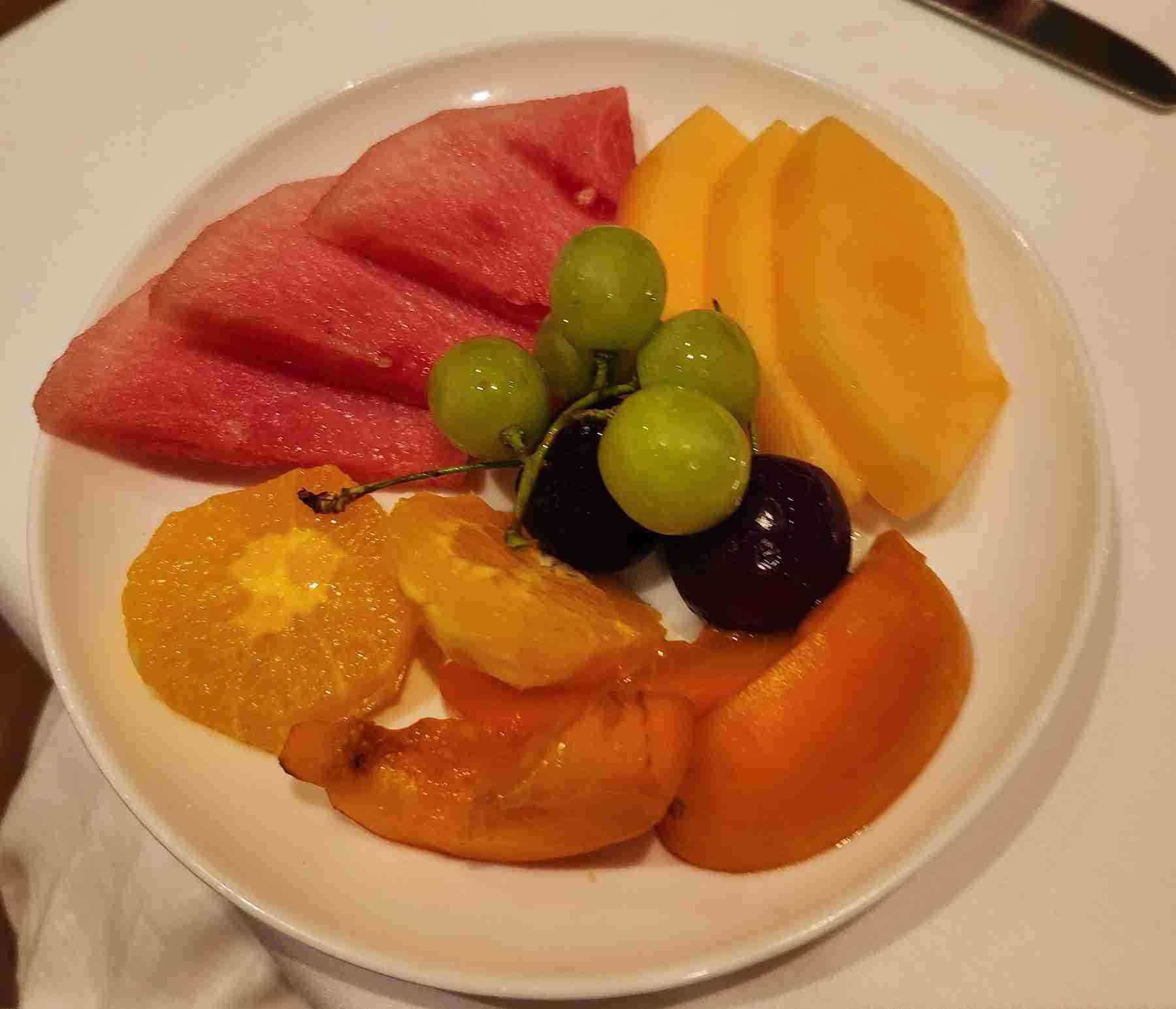 Fresh Fruit Dessert at Avra Madison. Photo by Sora Vernikoff