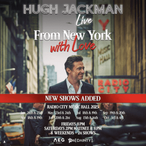 Hugh Jackman Live From New York with Love. Courtesy @thehughjackman on Instagram