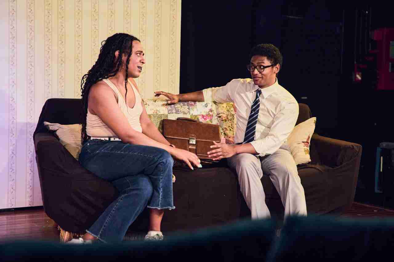 Joyah Dominique and Aaron Dorelien in a scene from Sulphur Bottom. Photo by Austin Pogrob