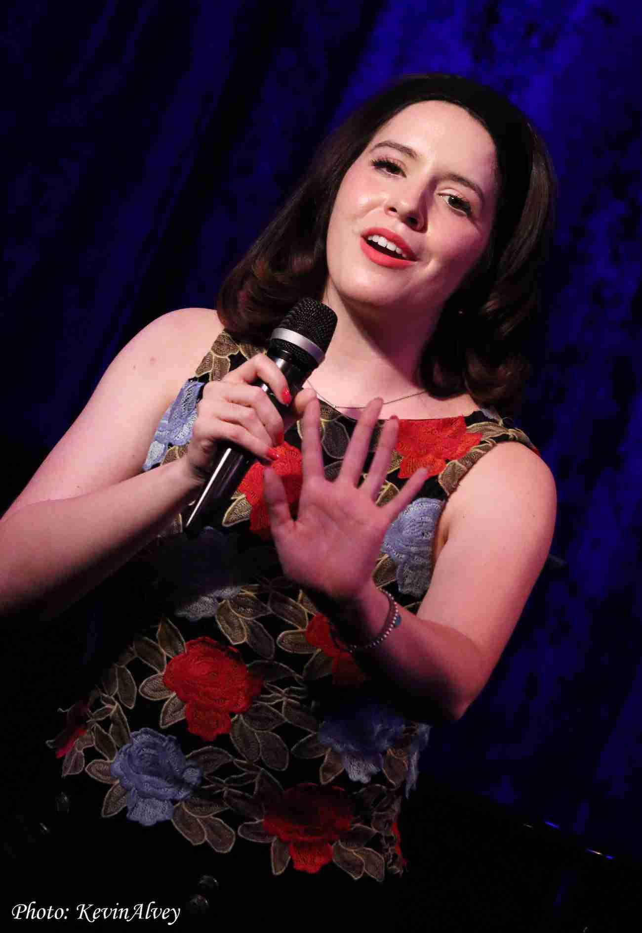 Reilly Wilmit Center Stage at Jim Caruso's Cast Party at Birdland Jazz NYC. Photo by Kevin Alvey