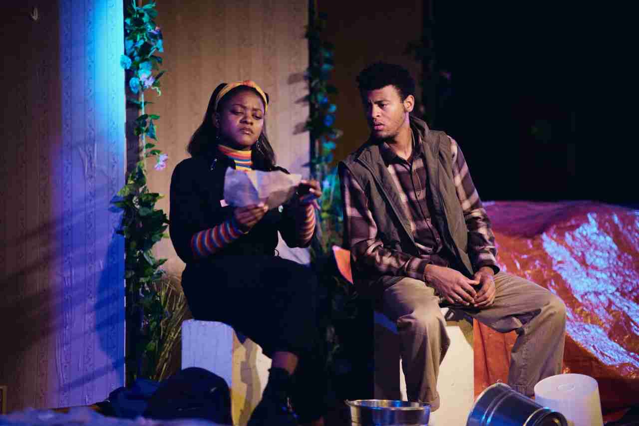 Feyisola Soetan and Eric Easter in a scene from Sulphur Bottom. Photo by Austin Pogrob