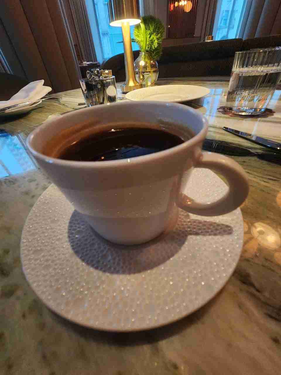 Delicious Hot Coffee at the Lex Yard Restaurant in the Waldorf Astoria Hotel in Manhattan. Photo by Sora Vernikoff
