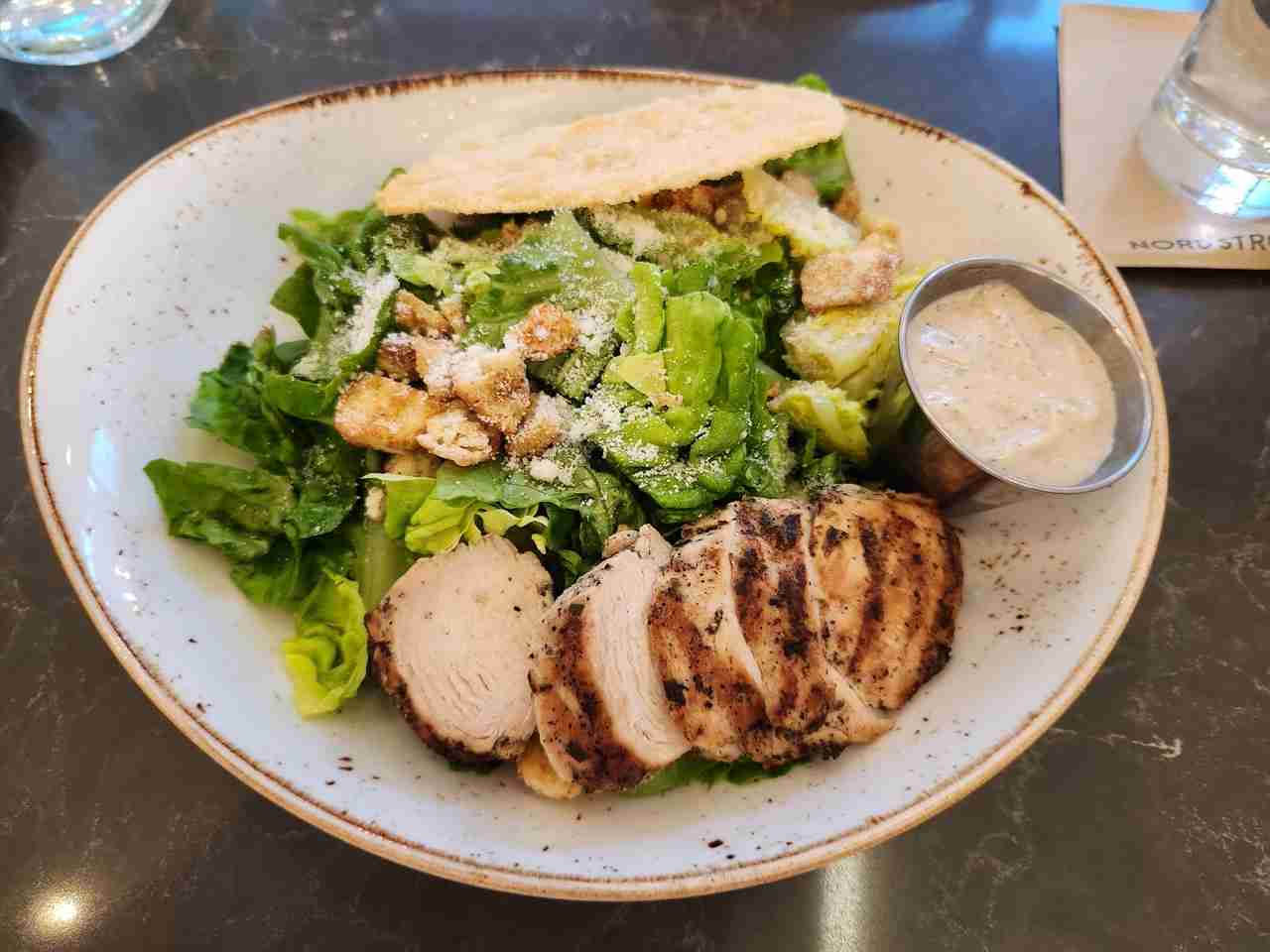 Gem Chicken Salad served at Bistro Verde at Nordstrom NYC Drag Bingo. Photo by Sora Vernikoff