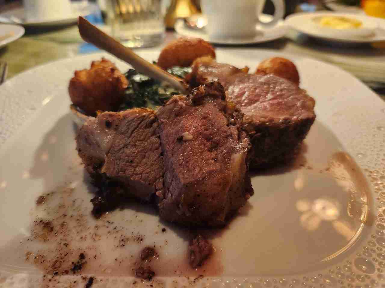 Elysian Lamb Chops at the Lex Yard Restaurant in the Waldorf Astoria Hotel in Manhattan. Photo by Sora Vernikoff