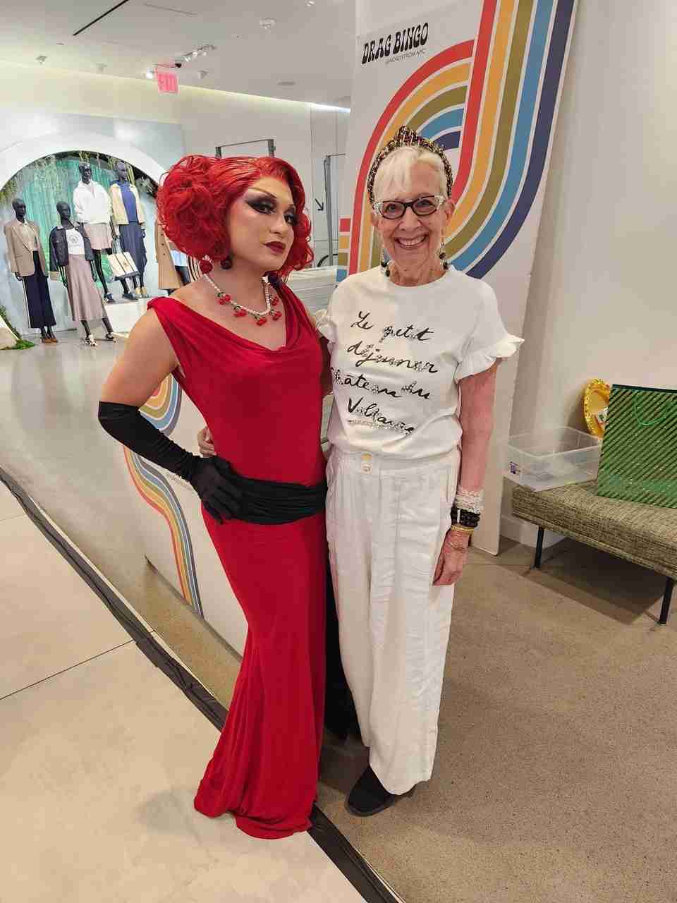 Yours truly with Svetlana at Nordstrom NYC Drag Bingo. Photo by Sora Vernikoff