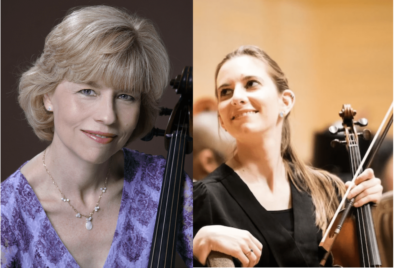 L-R: Loretta O'Sullivan, Cello. Photo by David Rodgers. Chloe Fedor, Violin. Courtesy chloefedorviolinist.com