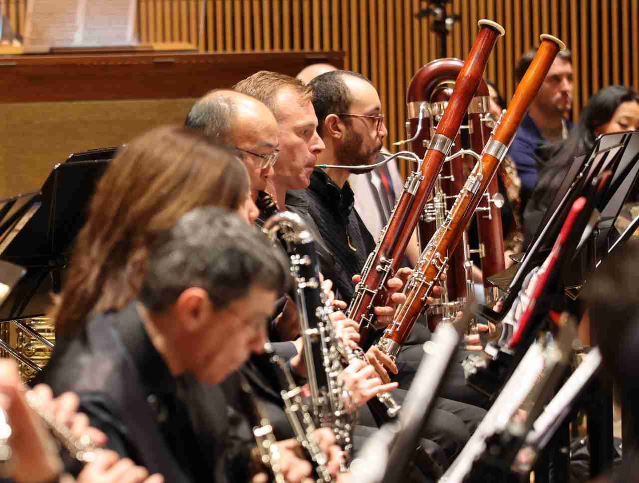 Bassoons and Oboes of the Park Avenue Chamber Symphony as they present Scintillating Saint-Saëns at the DiMenna Center for Classical Music in NYC. Photo by Adam Bundy Photography