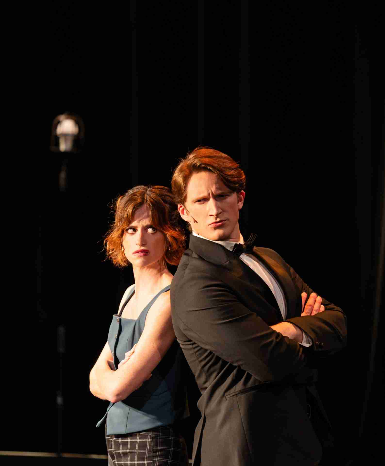 L-R :Mychal Phillips and Marek Zurowski in a scene from Nothing Like Broadway! Photo by Arden Dickson