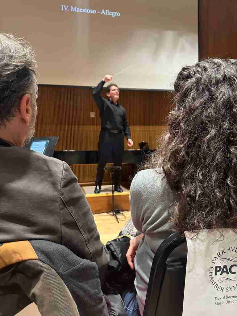 David Bernard conducts the Park Avenue Chamber Symphony as they present Scintillating Saint-Saëns at the DiMenna Center for Classical Music in NYC. Photo by Adam Bundy Photography