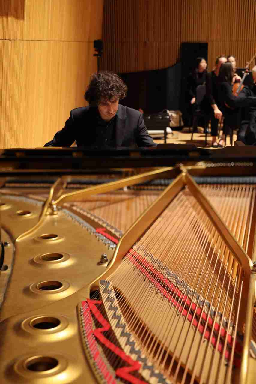 Maxim Lando performs St. Saëns Piano Concerto No. 2 with the Park Avenue Chamber Symphony as they present Scintillating Saint-Saëns at the DiMenna Center for Classical Music in NYC. Photo by Adam Bundy Photography