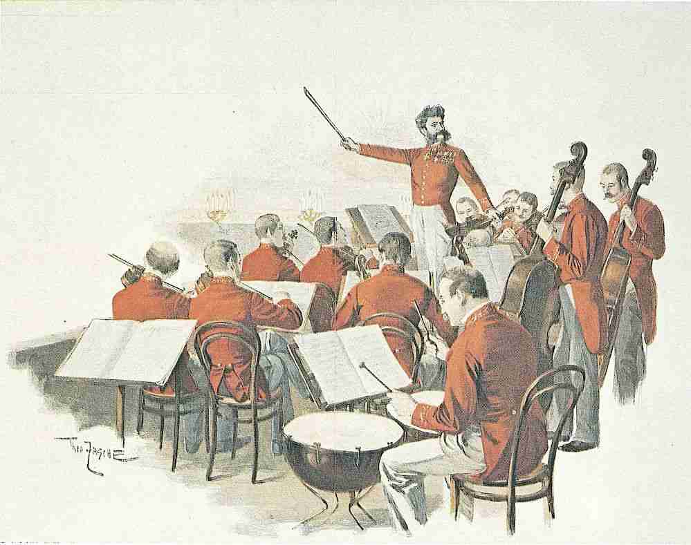Johann Strauss II at the Court Ball by Theo Zasche, CC0, via Wikimedia Commons