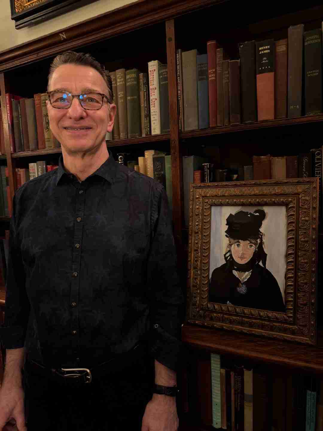 Dr. James Sabetta, Artist. Exhibiting in the Players' 5th Annual Artists Exhibition. Photo by Victoria Dammer
