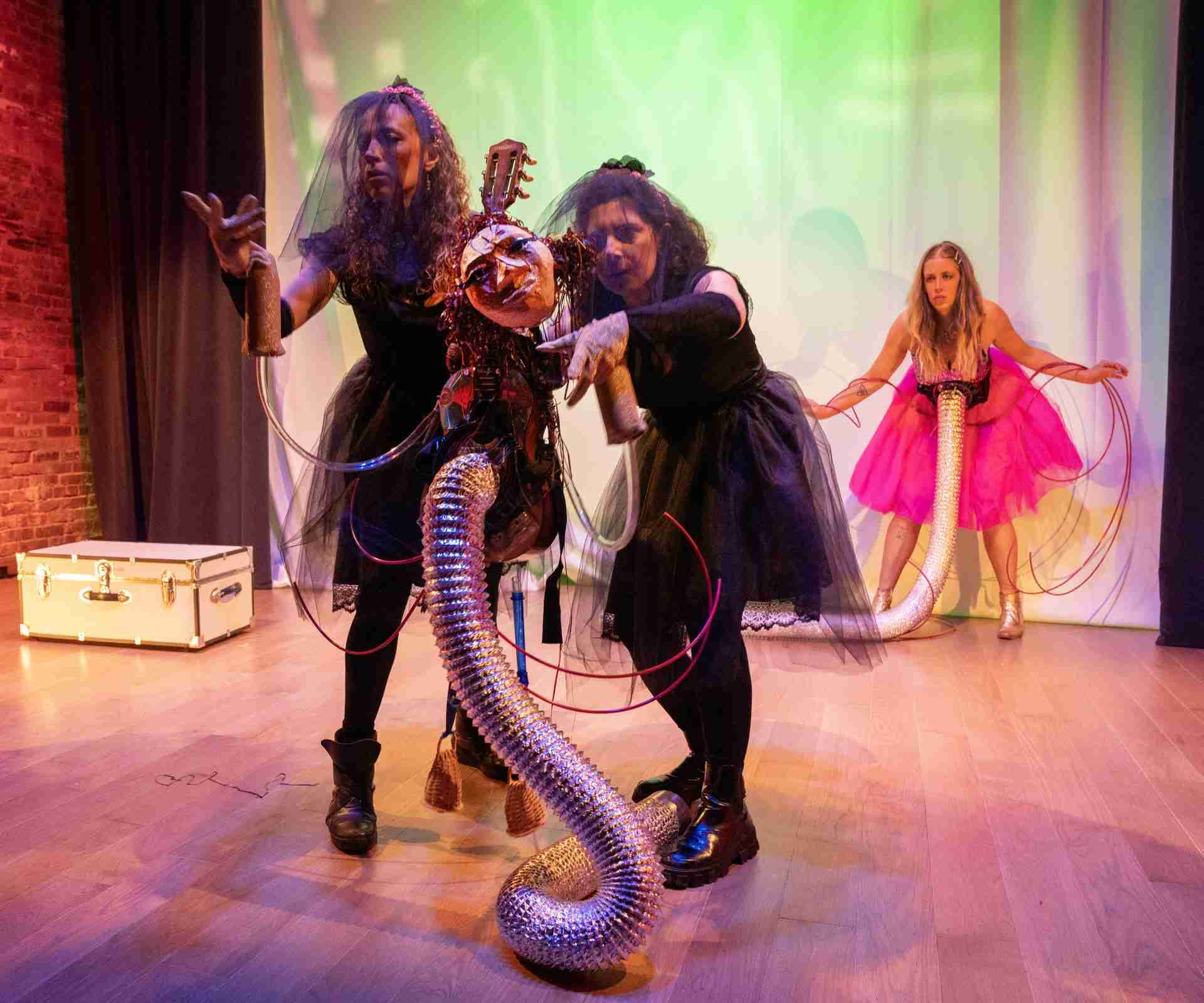 A Scene from MIA M.I.A. at La MaMa Experimental Theatre Club in New York NY. Photo by Richard Termine