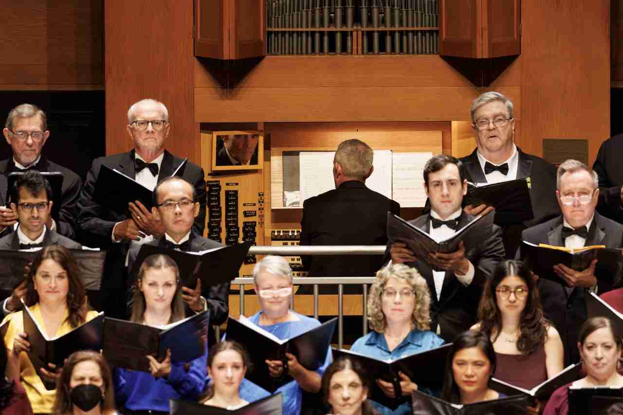 Matthew Lewis, organ with The MasterVoices Chorus and Orchestra of St. Luke's. MasterVoices presents Sins and Grace, conceived and conducted by Ted Sperling, Alice Tully Hall, Lincoln Center, Monday, March 23, 2026. Credit Photo: Erin Baiano