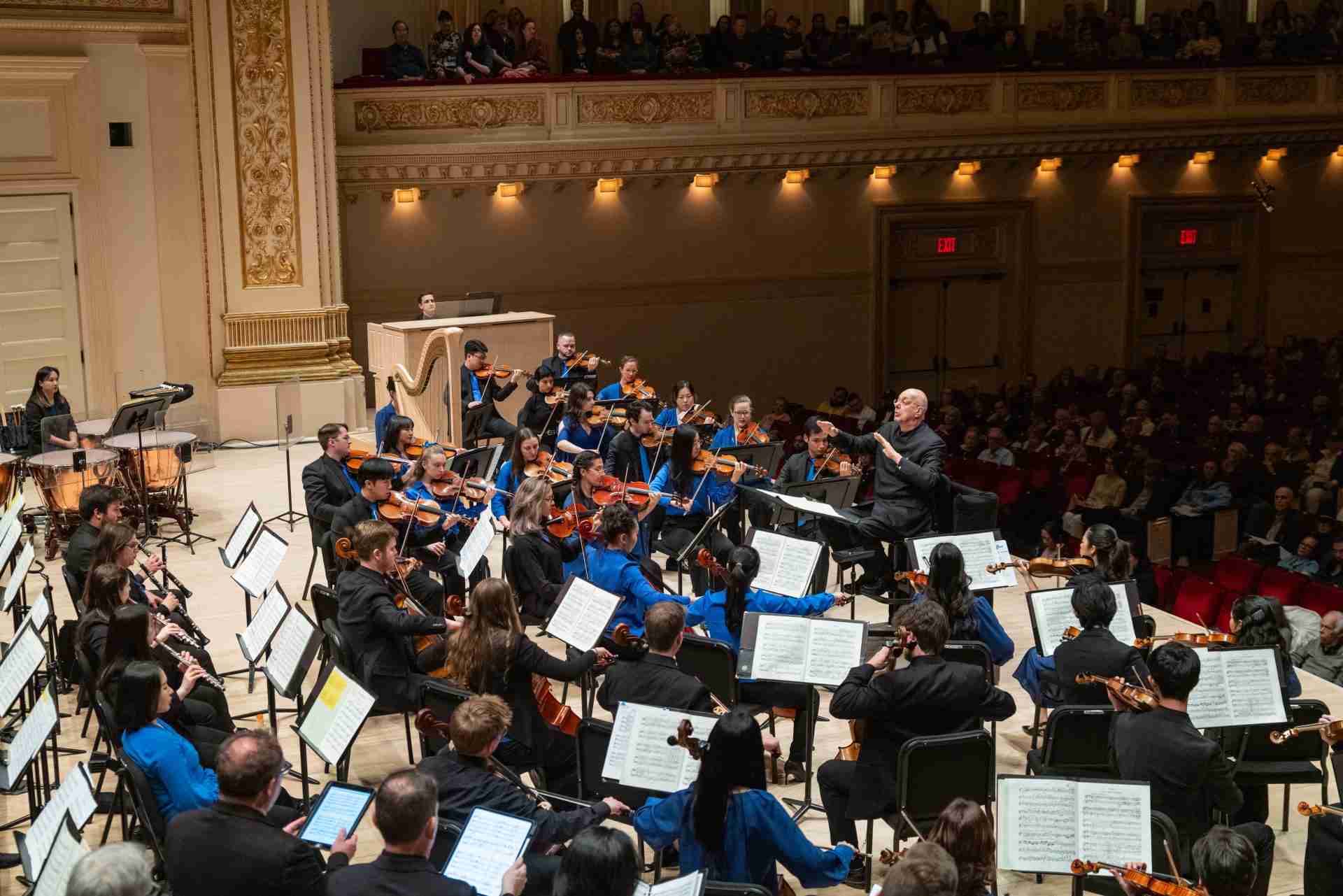 Leon Botstein conducts The Orchestra Now at Carnegie Hall. Photo by Matt Dine