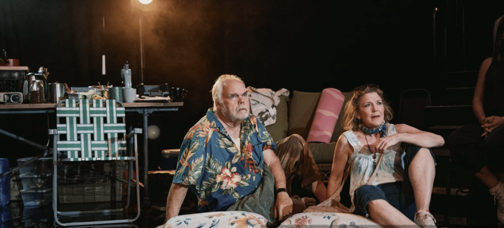 Michael Mulheren and Victoria Clark in a scene from Human Things. Photo by Emilio Madrid