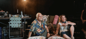 Michael Mulheren and Victoria Clark in a scene from Human Things. Photo by Emilio Madrid