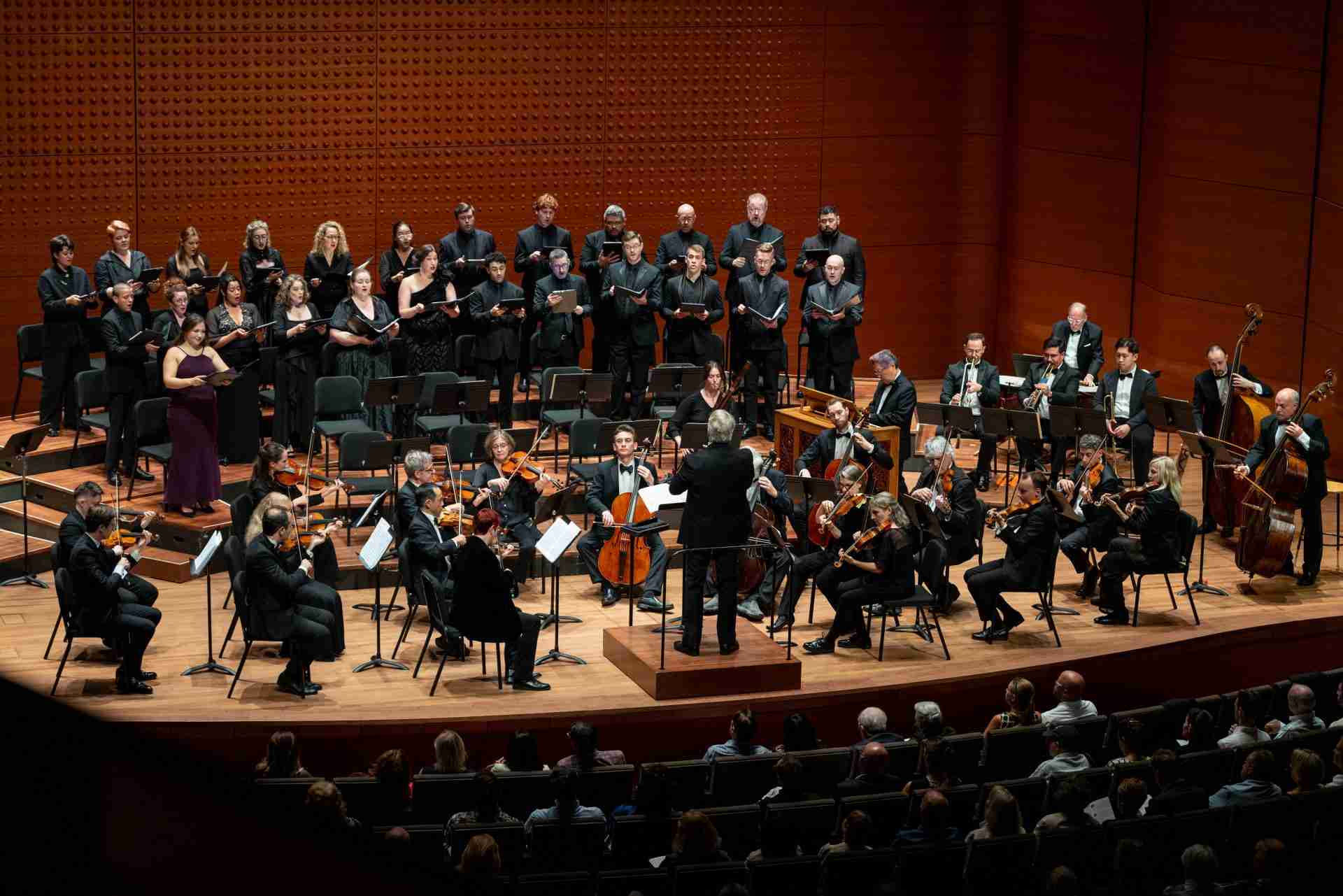 The American Classical Orchestra and Chorus perform Haydn's Lord Nelson Mass in a concert entitled Turning the Key in Alice Tully Hall at Lincoln Center, NYC. Photo by Matt Dine