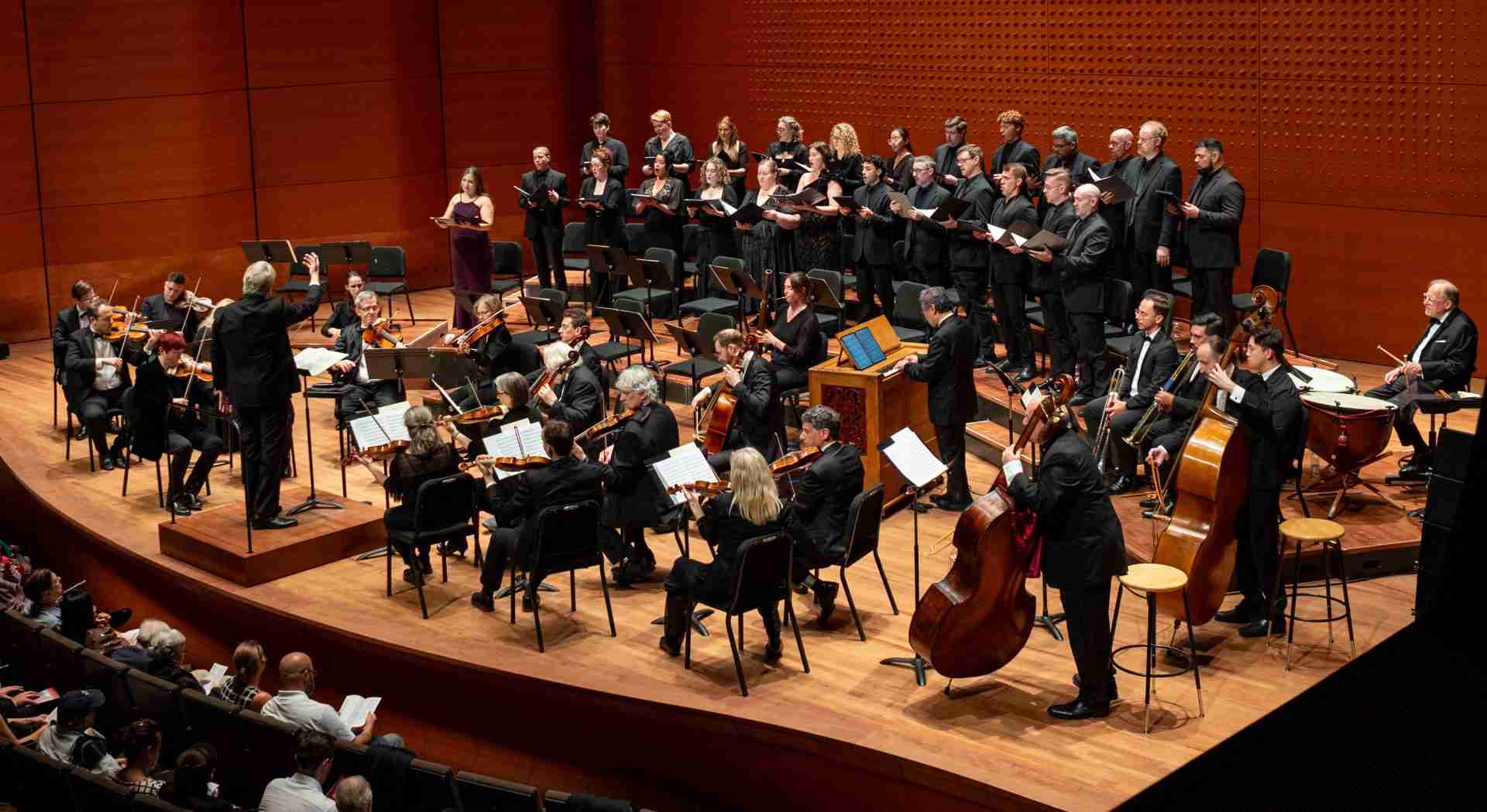 Shelén Hughes Camacho, Soprano; Helen Karloski, Alto; Steven Soph, Tenor; and Edmund Milly, Bass Baritone, soloists with The American Classic Orchestra and Chorus performing Haydn's Lord Nelson Mass in a concert entitled Turning the Key in Alice Tully Hall at Lincoln Center, NYC. Photo by Matt Dine