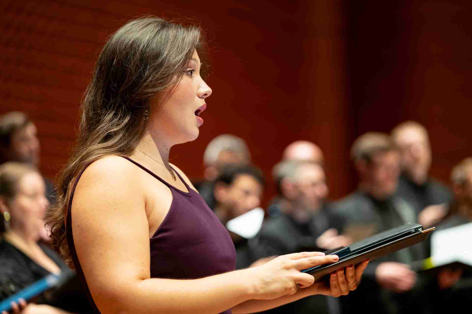 Shelén Hughes Camacho, Soprano, with The American Classical Orchestra and Chorus performing Haydn's Lord Nelson Mass in a concert entitled Turning the Key at Alice Tully Hall at Lincoln Center, NYC. Photo by Matt Dine