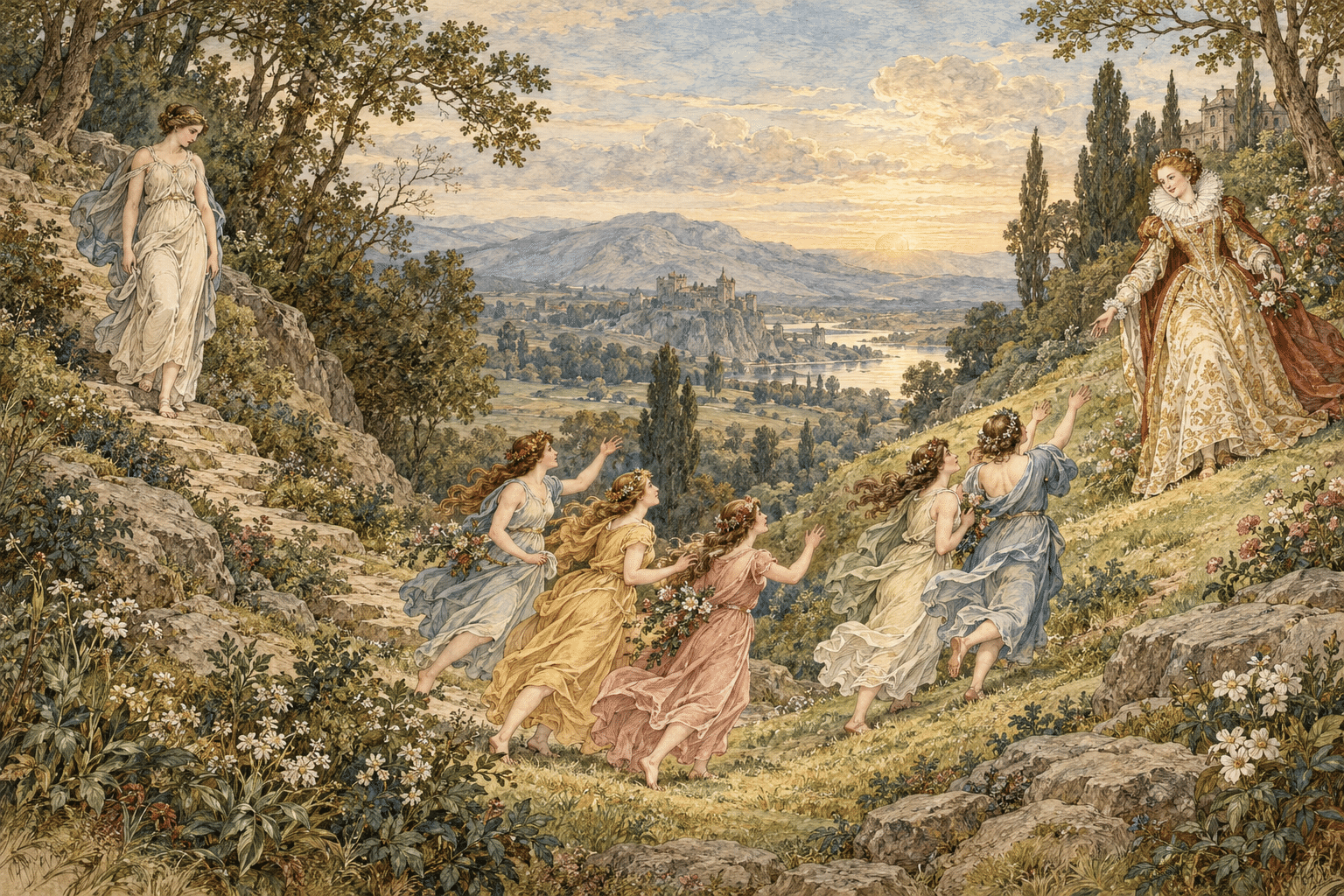 Madrigal word painting in an Elizabethan valley